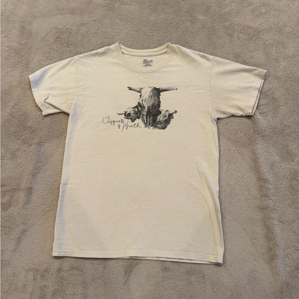 Hanes Cream Tygera of Wrath Graphic Tee small